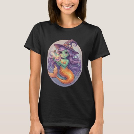 T-shirt Sirène Magique avec Potion (Devant)