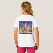 T-shirt Sirène Océanique : cheveux longs (Dos entier)