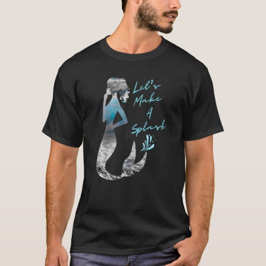 T-shirt Sirène Océanique cool Faisons un splash (Devant)
