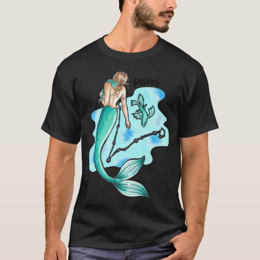 T-shirt sirène poissons (Devant)
