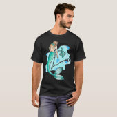 T-shirt sirène poissons (Devant entier)