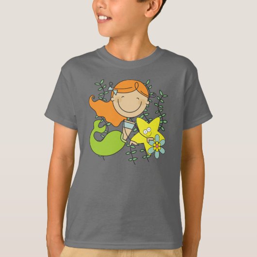 T-shirt Sirène rousse (Devant)