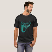 T-shirt Sirène Sirène Noir Gris (Devant entier)