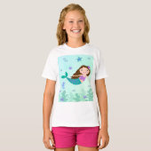 T-shirt Sirène Sous La Mer (Devant entier)