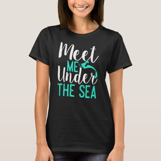 T-shirt Sirène Sous La Mer (Devant)