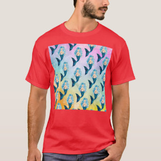 T-shirt Sirènes arc-en-ciel