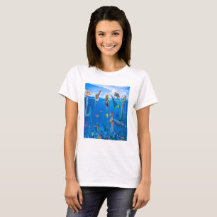 T-shirt Sirènes avec dauphins