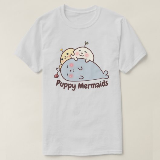 T-shirt Sirènes de chiots (Design devant)