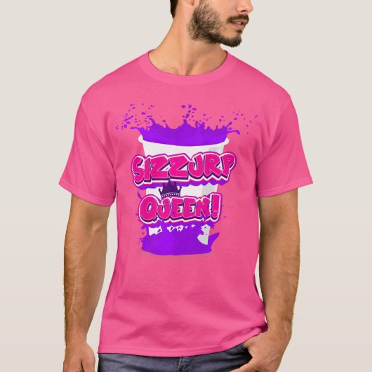 T-shirt Sirop de codéine Lean Purple Boire Sizzurp Queen H (Devant)
