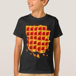 T-shirt Sirop de gaufre belge Petit déjeuner Nourriture Sn