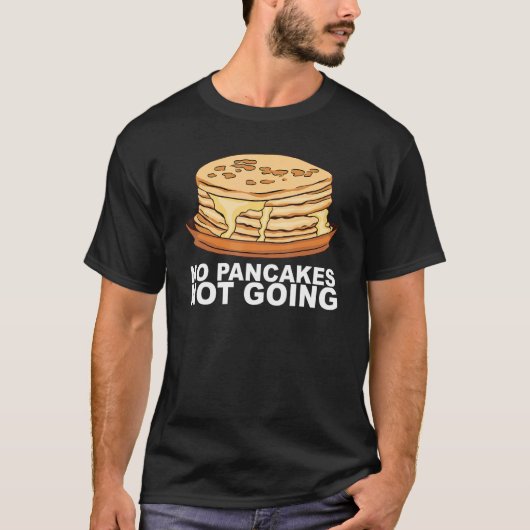 T-shirt Sirop D'Érable Pancake Petit Déjeuner Conception P (Devant)