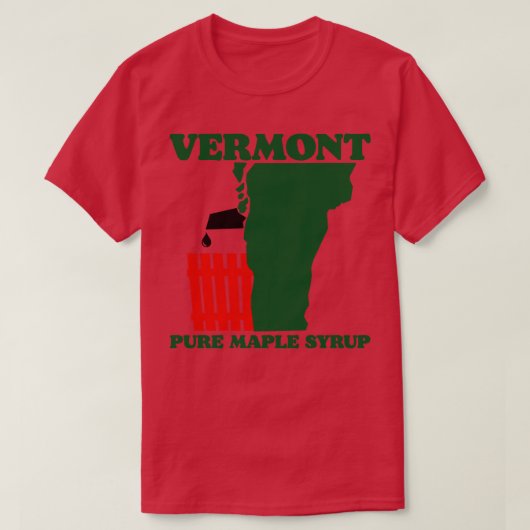 T-shirt Sirop d'érable pur du Vermont (Design devant)