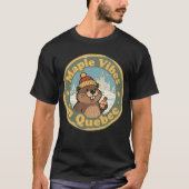 T-shirt Sirop d'érable rétro Québec (Devant)