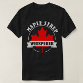 T-shirt Sirop d'érable Whisperer Sirop d'érable Canada Map (Design devant)