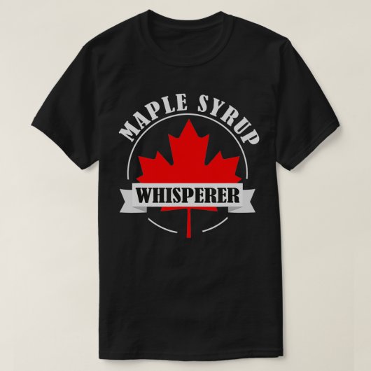 T-shirt Sirop d'érable Whisperer Sirop d'érable Canada Map (Design devant)