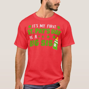 T-shirt Sis First Baby Reveal Saint Patricks