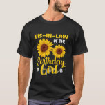 T-shirt Sis in law of the Birthday Girl Sunflower Sister M<br><div class="desc">Sis in law of the Birthday Girl Sunflower Soeur jumelant long tamis T chemise</div>
