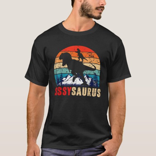 T-shirt Sissysaurus T Rex Dinosaur Sissy Saurus Drôle Moth (Devant)