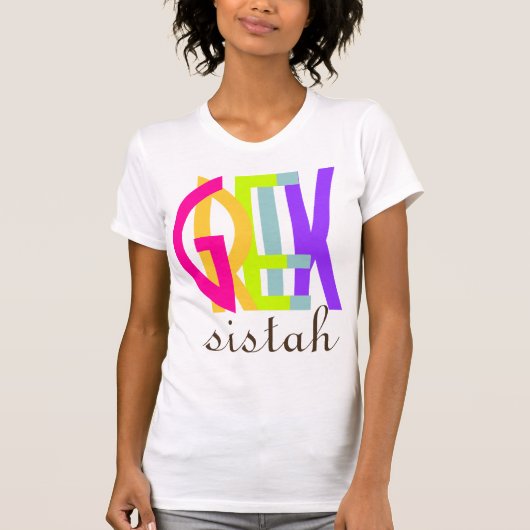 T-shirt Sistah grec PixDezines ! (Devant)