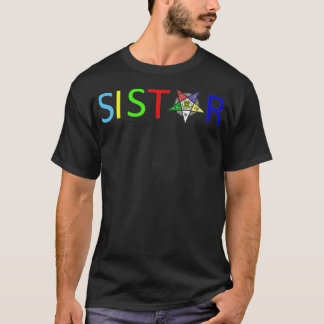 T-shirt Sistar Masonic OES Ordre de l'Etoile Orientale