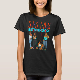 T-shirt Sistas Black Girl Magic Fun Melanin Femmes Brown S