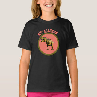 T-shirt Sistasaurus Dinosaur Soeur, Dons Amusants pour Fil