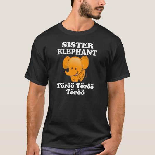 T-shirt Sister Elephant Töröö Cute circus Elephants Afrika (Devant)