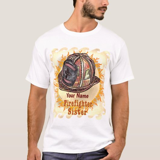 T-shirt Sister Firefighter (Devant)