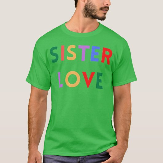 T-shirt SISTER LOVE fille (Devant)