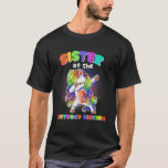 T-shirt Sister Of The Birthday Unicorn Dabbing Matching Fa<br><div class="desc">Sister Of The Birthday Unicorn Dabbing Matching Family</div>