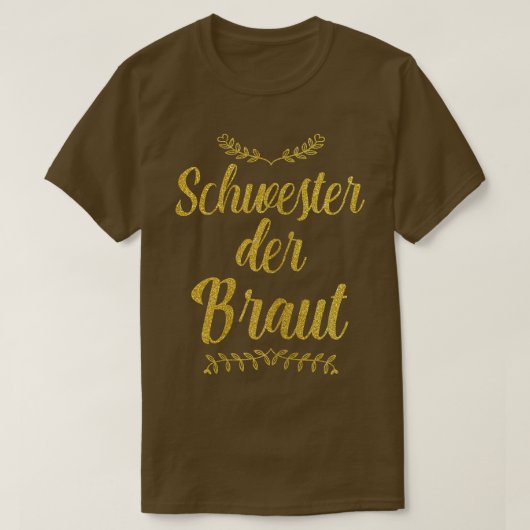 T-shirt Sister of the Bride Wedding Marriage JGA Engagemen (Design devant)