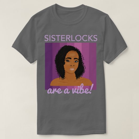 T-shirt Sisterlocks sont des Vibe (Design devant)