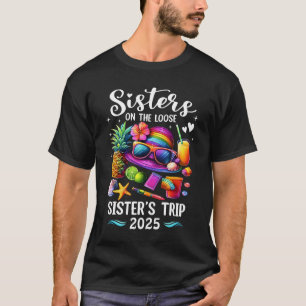 T-shirt Sisters Trip 2025 Summer mignonne Sister's On The