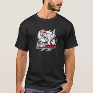 T-shirt Sistersaurus T Rex Dinosaur Auntie Saurus Famille