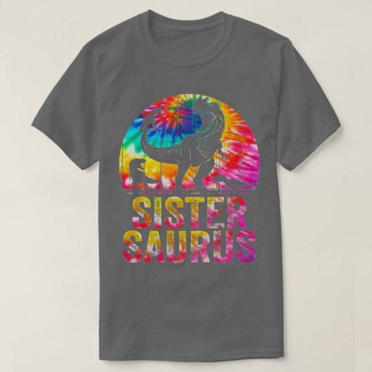 T-shirt Sistersaurus T Rex Dinosaur Soeur Saurus Famille M (Design devant)