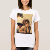 T-shirt Sistine Madonna Angels par Raphael Sanzio (Devant)