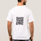 T-shirt Site Web du logo commercial Nom de l'employé Code (Dos)