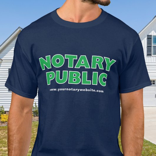 T-shirt Site Web modifiable de la marine publique notaire 