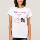 T-shirt Site Web Recherche Résultat Graduation (Devant)