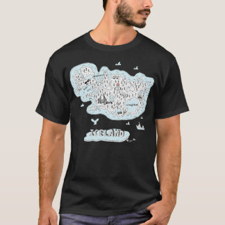 T-shirt Sites remarquables d'Islande