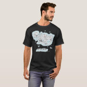 T-shirt Sites remarquables d'Islande (Devant entier)