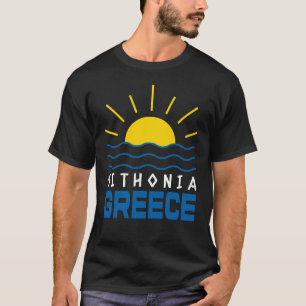 T-shirt Sithonia Grèce Soleil et Mer Noir hommes