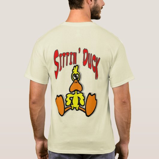 T-shirt Sitting Duck, modifier ajouter du texte (Dos)