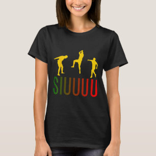 T-shirt Siuuuu Drôle de Football Footbyll Garçons Hommes F