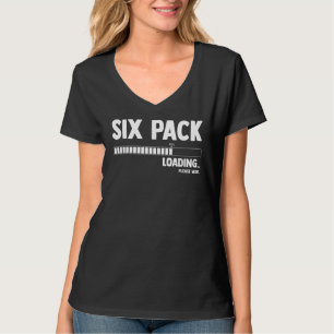 T-shirt Six 6 Packs Abs Chargement Veuillez Patienter Gym