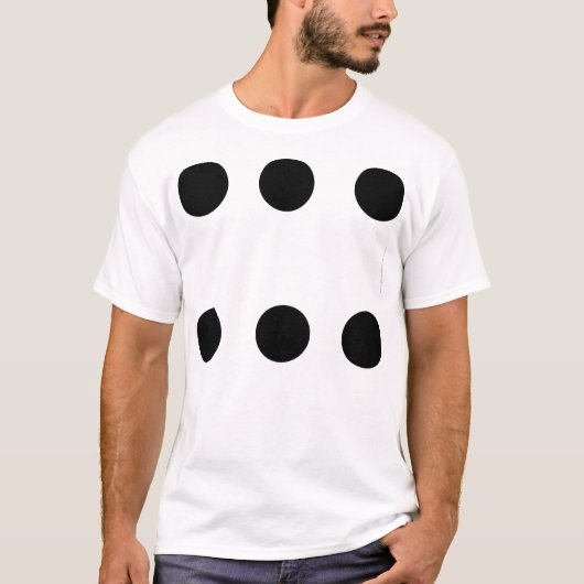 T-shirt six chanceux (Devant)