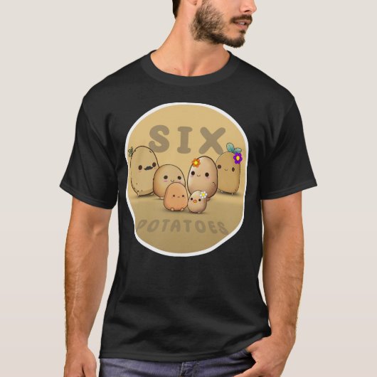T-shirt six pommes de terre (Devant)