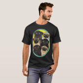 T-shirt Six Pugs par FivePugs (Devant entier)
