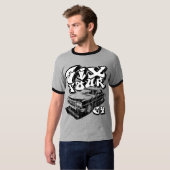 T-shirt Six quatre (noir de cru) (Devant entier)