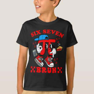 T-shirt Six sept 67 bruh mème jour maths enfants garçons f